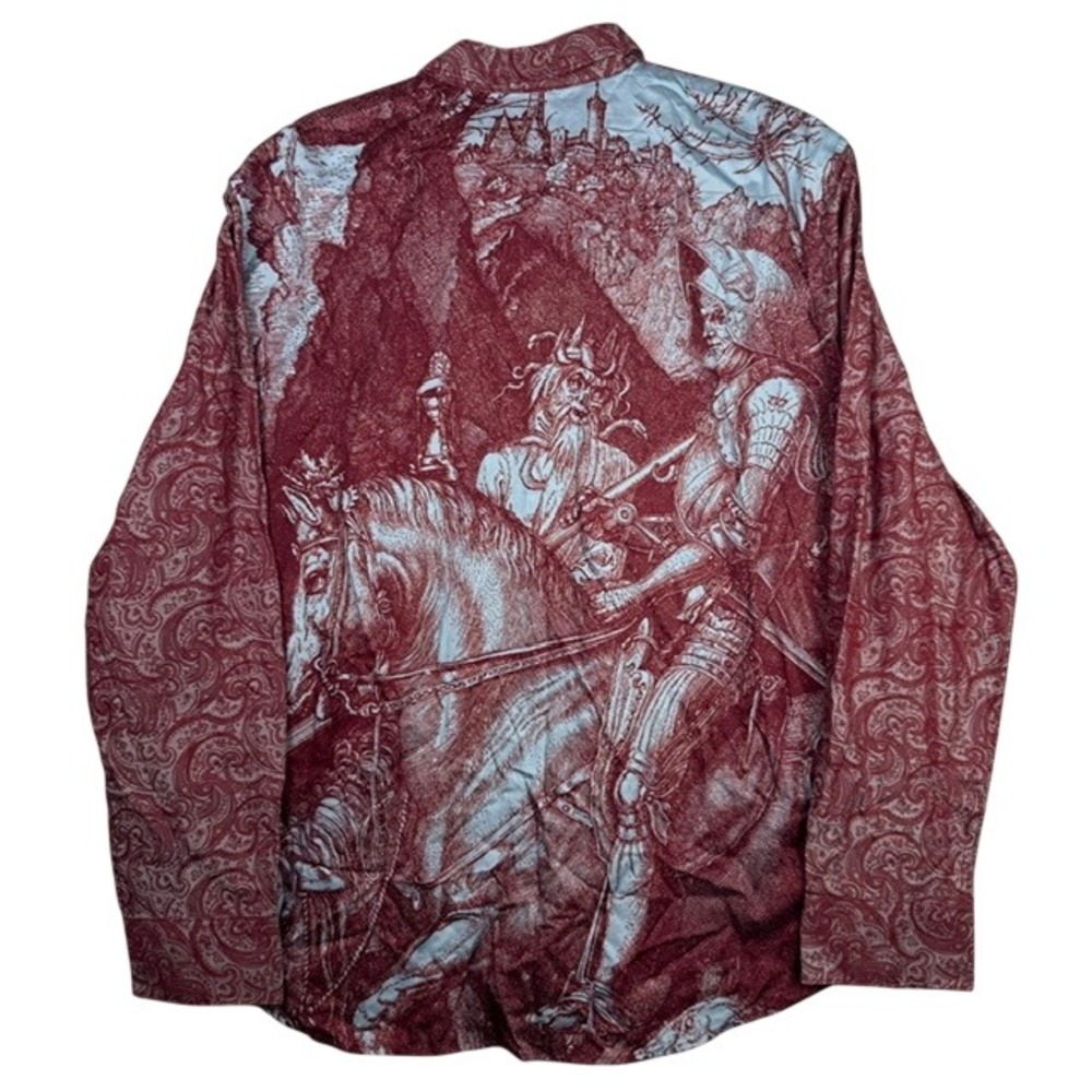 NWOT Robert Graham Knight Death and The Devil Artwork Shirt Albrecht Durer 4XL